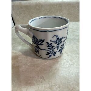 BLUE DANUBE BLUE ONION Coffee‎ tea Mug cup Tripod Handle made in JAPAN